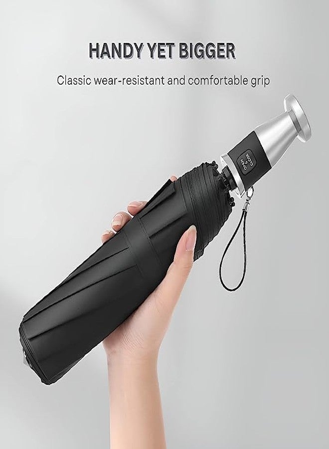 GLITZEN Heavy Duty Umbrellas For Rain Windproof, Waterproof Automatic Open Golf umbrella Compact, Extra Large Oversize Rain Umbrella For Men and Women, Big Strong Chhataa (BLACK) - Image 5